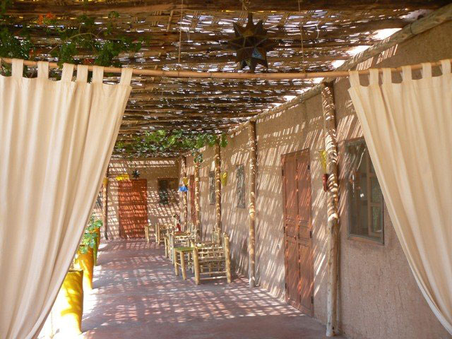 Vialetto ombreggiato nel giardino di Handioasis Marrakech