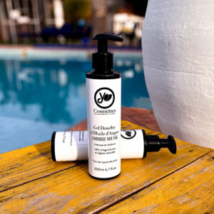 Gel douche à l'huile d'argan parfum Ambre Musc 200ml