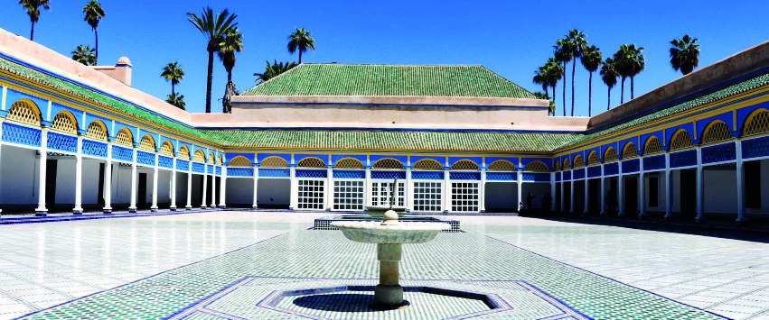 Palacio de la Bahía: patios y decoración marroquí — Handioasis Marrakech